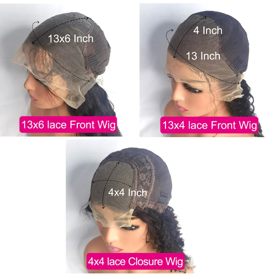 Chocolate Brown Body Wave Transparent 13x6 13x4 HD Lace Frontal Colored Human Hair Wig