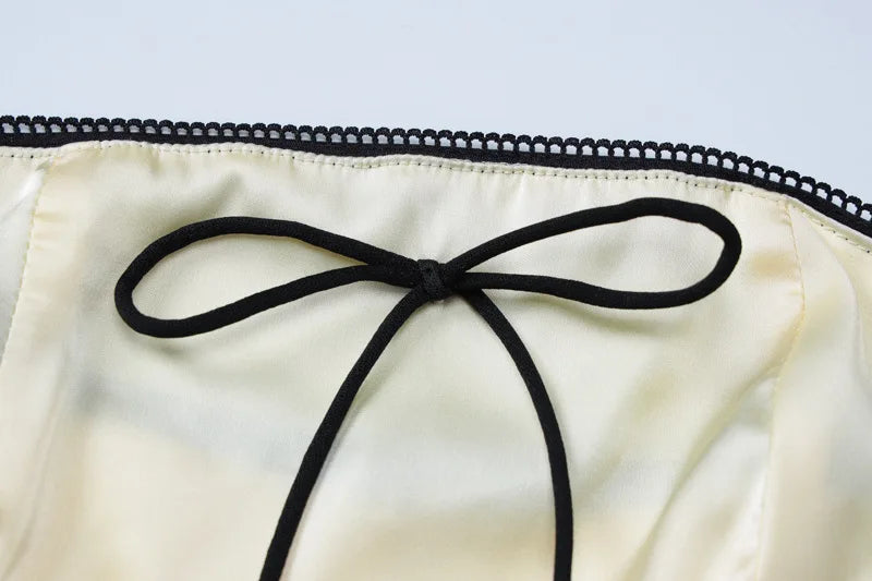 Satin Two Piece Set Crop Top and Maxi Skirt Sets Sexy Summer Outfits Women Elegant Party Dresses