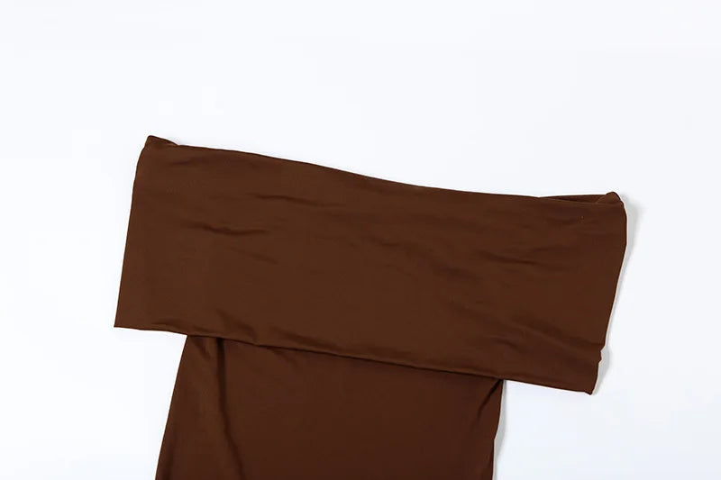 Off Shoulder Twist Backless Maxi Long Dresses for Women Summer Dress Elegant Sexy Night Gown