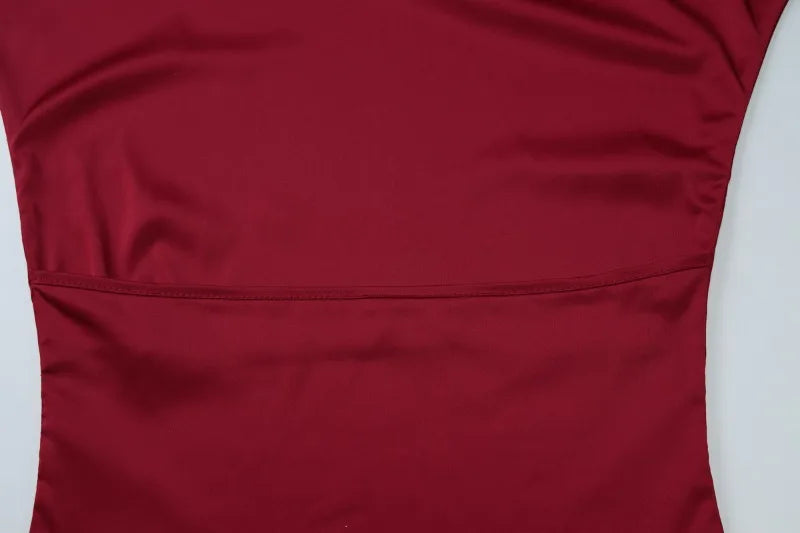 Woman Summer Top Elegant Sexy Backless Halter Tops Solid Satin Tanks & Camis