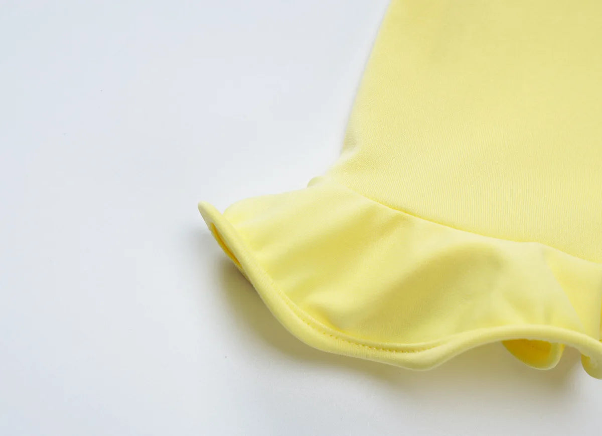 Ruffle Hem Strapless Backless Long Dresses 2024 Fashion Elegant Yellow White Black Dress Party Outfit Woman