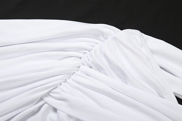 Sexy Backless Dress Women Halter Sleeveless Knot Ribbon Ruched Slits Irregular Hem Birthday Party Elegant Vestidos