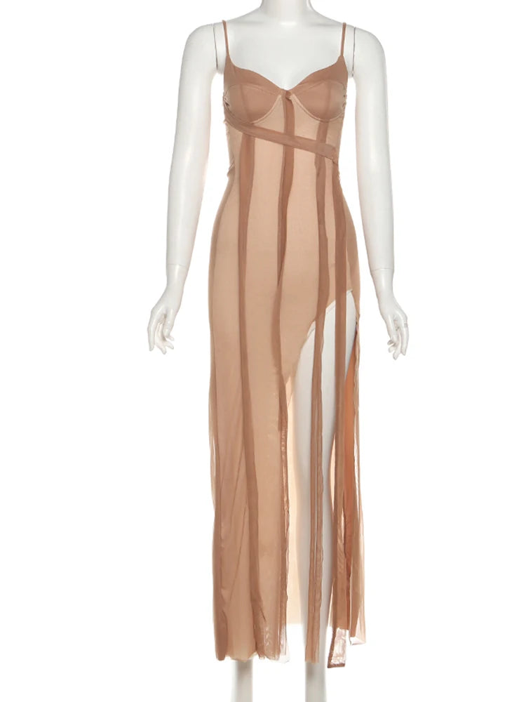 High Splits Tassels Maxi Dress Women Sexy Patchwork v-Neck Backless Sexy Zipper Elegant Banquet Skinny Party Vestidos