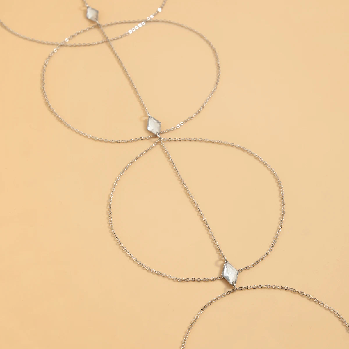 Multilayer Sexy Lace Leg Thigh Chain for Women Wed Bridal Simple Adjustable Nightclub Body Jewelry Party Accessories