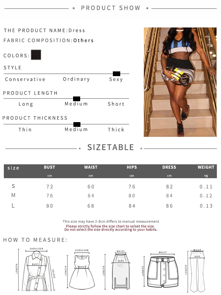 Patchwork Design Mini Dress Woman Sexy See Through Low-Neck Contrast Solid Skinny Peach Hip Midnight Club Party Bodycon