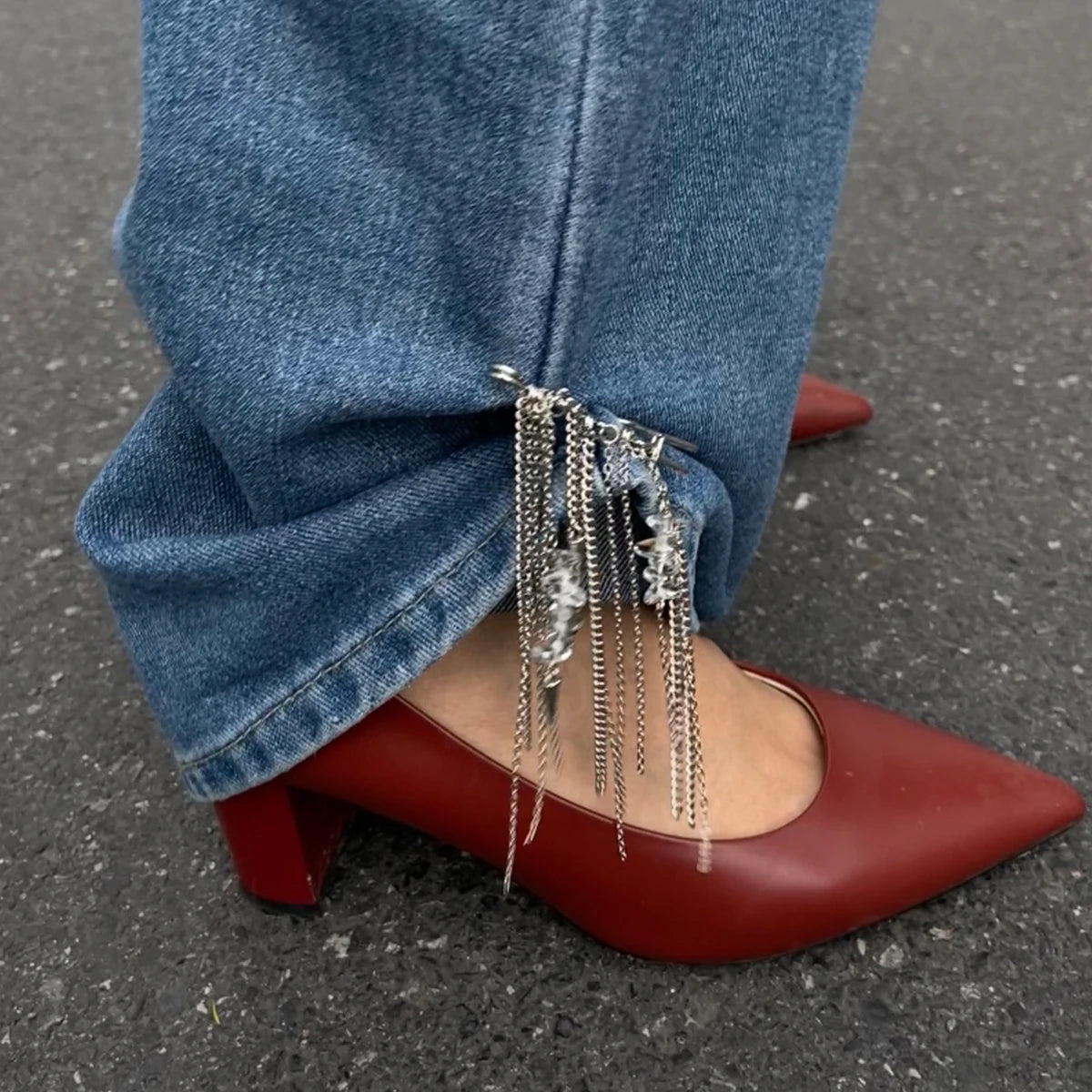 2025 New Fashion Unique Metal Tassels Foot Ankle For Women Beach Foot Chains Jeans Dress Accessories Aesthetics Jewelry
