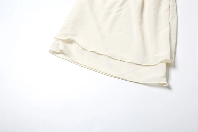 Summer Irregular Tierred Flare Pants Women Y2K Patchwork See Through Hipster Wild Basic Street Trend Classic Trousers