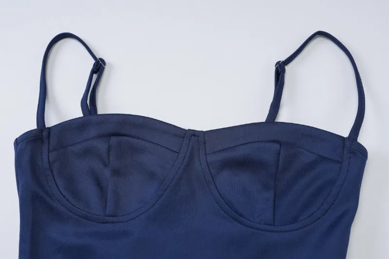 Spaghetti Strap Backless A-line Long Dresses French Style Elegant Sexy Summer Dresses Women 2025 Fashion