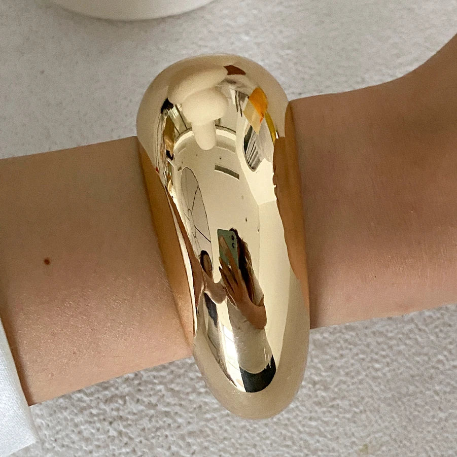 2025 Y2k Irregular Mixed Color Resin Bangles Bracelets for Women Punk Geometric Bracelet Fashion Accessories Jewelry