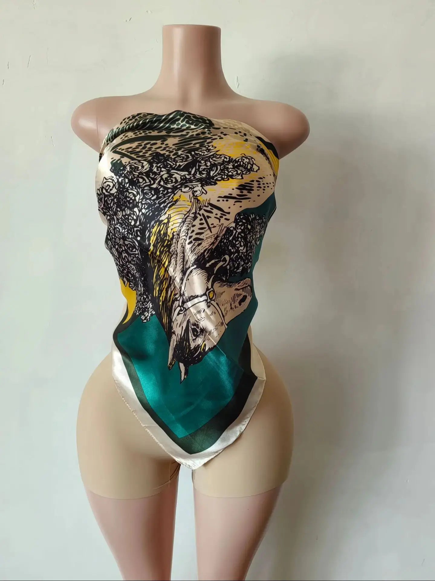 Sexy Hipster Women 2 Piece Set Y2K Summer Colorful Print Strapless Knot Belly Tops+Shorts Matching Midnight Clubwear