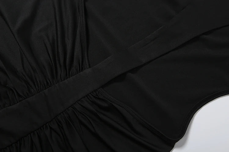 Ruched Backless Dress Women Patchwork Sexy 2026 Summer Elegant Midnight Stretch Skinny Party Peach Hip Mini Bodycon