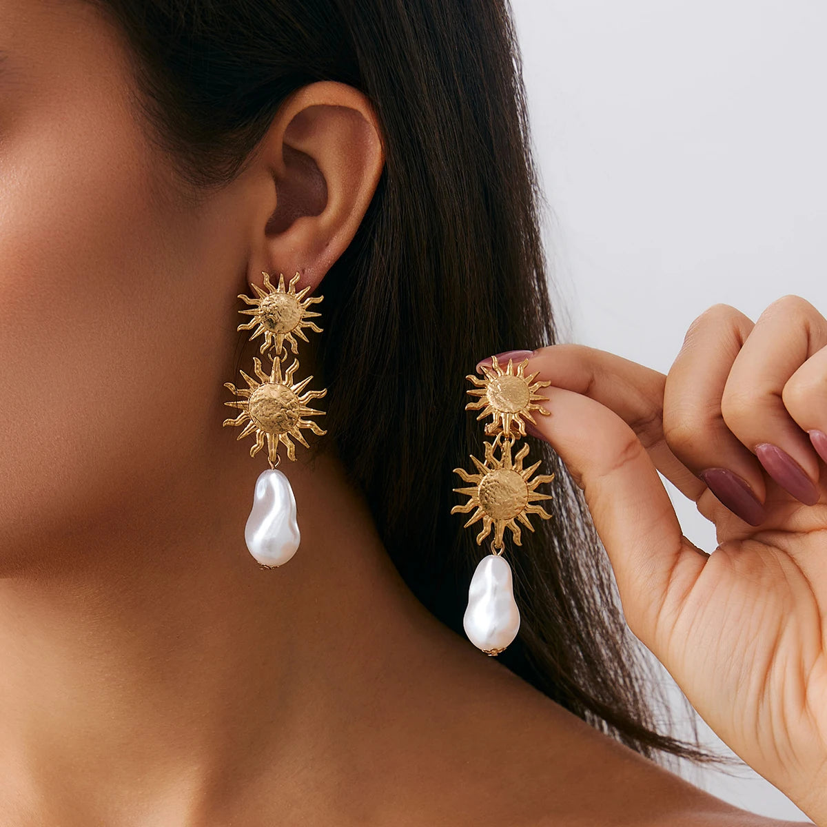 15 Styles Vintage Glossy Irregular Geometric Drop Earrings Women Fashion Statement Piercing Hanging Earring Ear Jewelry