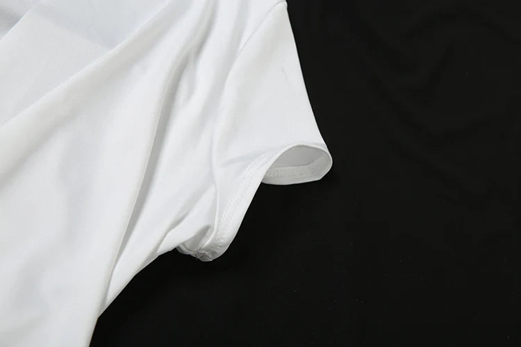 Sexy Coquette Romper Women Shorts Sleeve Deep V-Neck Patchwork Knot Ruched Sash Midnight Club Skinny Street Playsuits