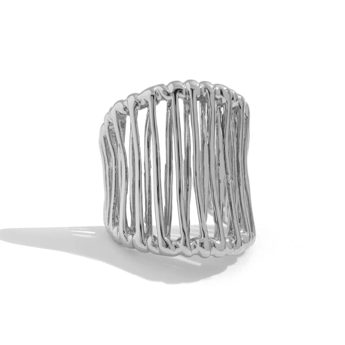 27 Styles Unique Exaggerated Big Flower Starfish Moon Rings Women Punk Geometric Adjustable Finger Ring Grunge Jewelry