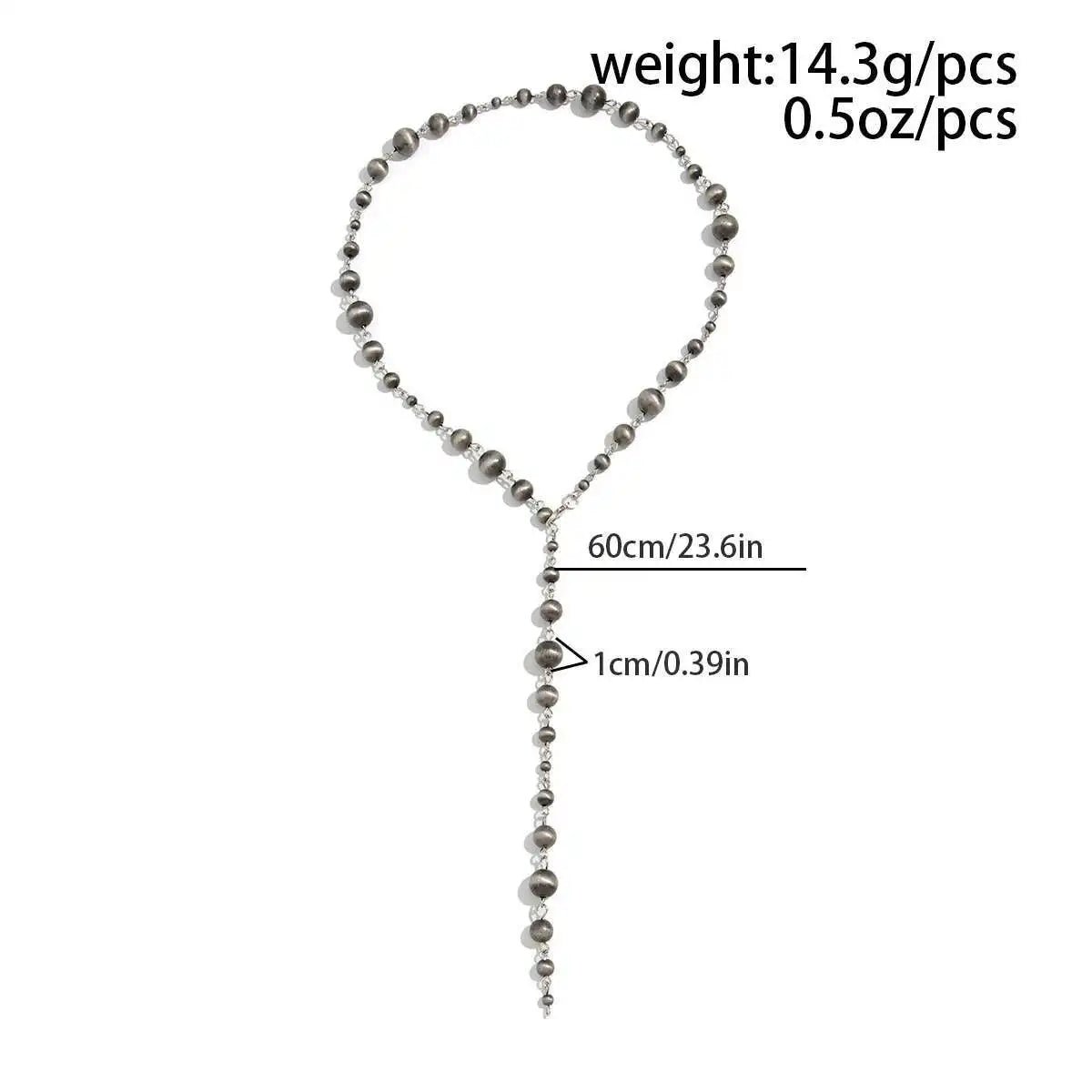 Goth Plastics CCB Beads Chest Choker Necklace for Women 2025 New Fashion Retro Sweater Chain Party Jewelry Accessories