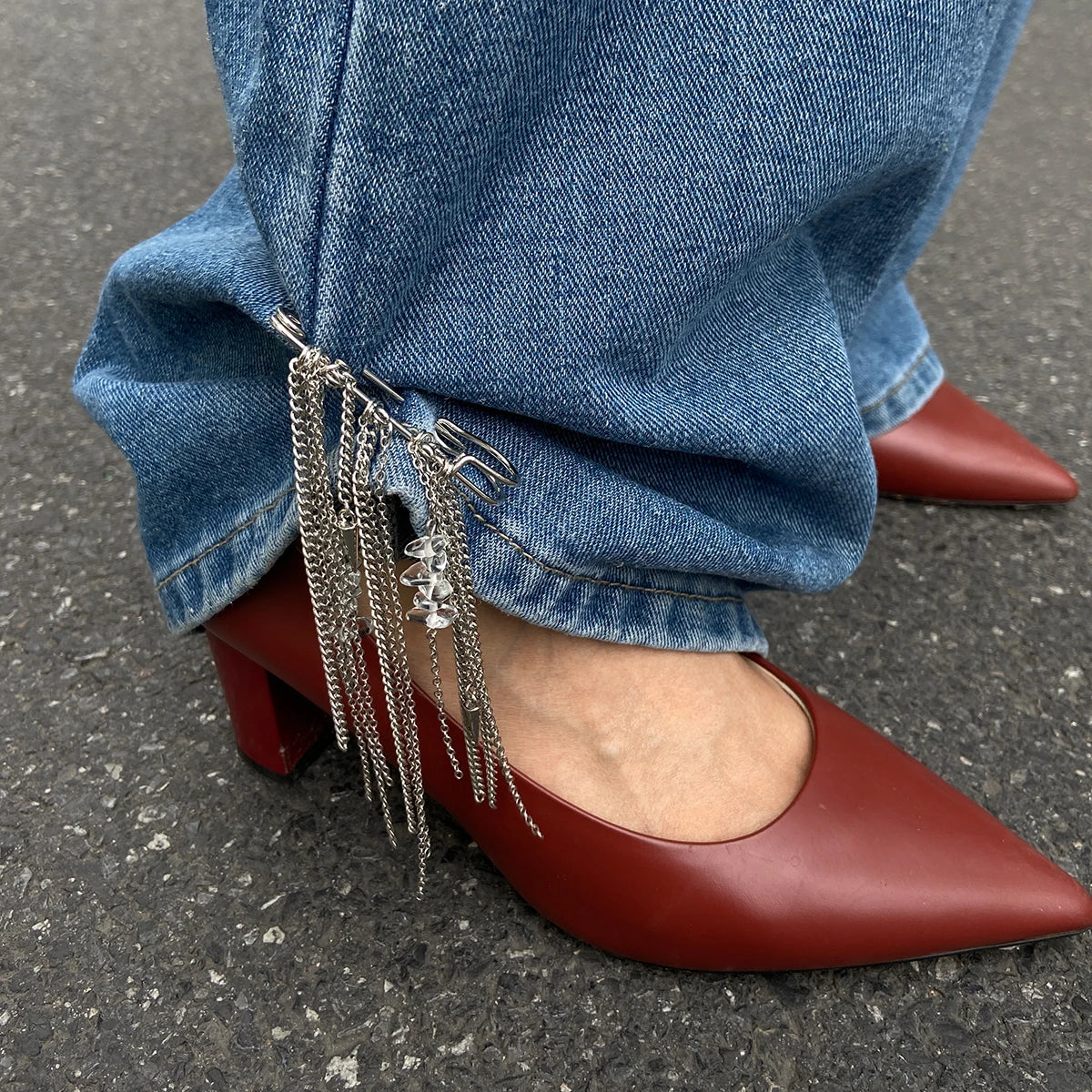 2025 New Fashion Unique Metal Tassels Foot Ankle For Women Beach Foot Chains Jeans Dress Accessories Aesthetics Jewelry