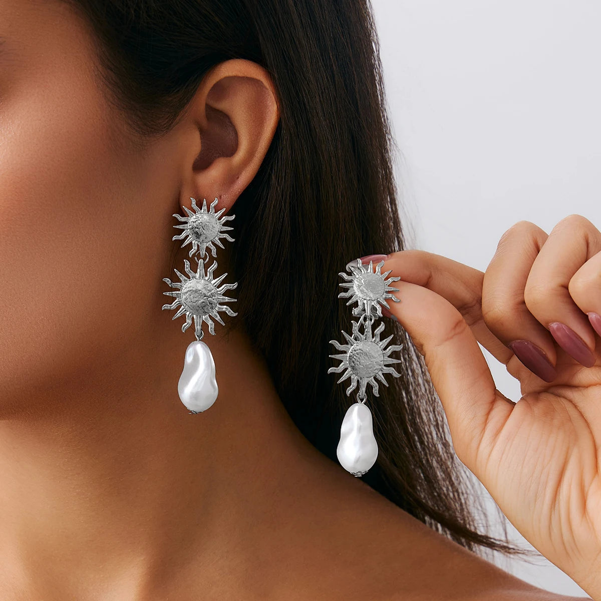 15 Styles Vintage Glossy Irregular Geometric Drop Earrings Women Fashion Statement Piercing Hanging Earring Ear Jewelry