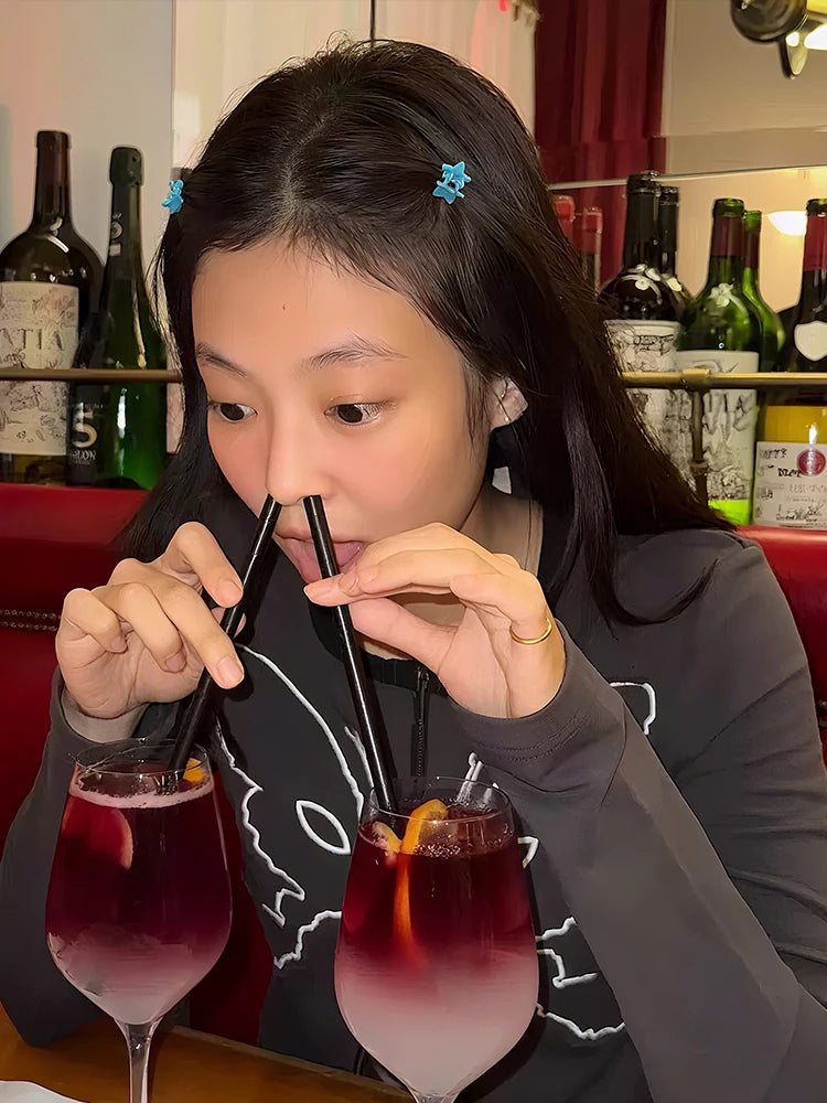 Casual Butterfly Print Jacket Women Daily Classic Patchwork Full Sleeve Double Zip Trend Sporty Elastic Street Coat