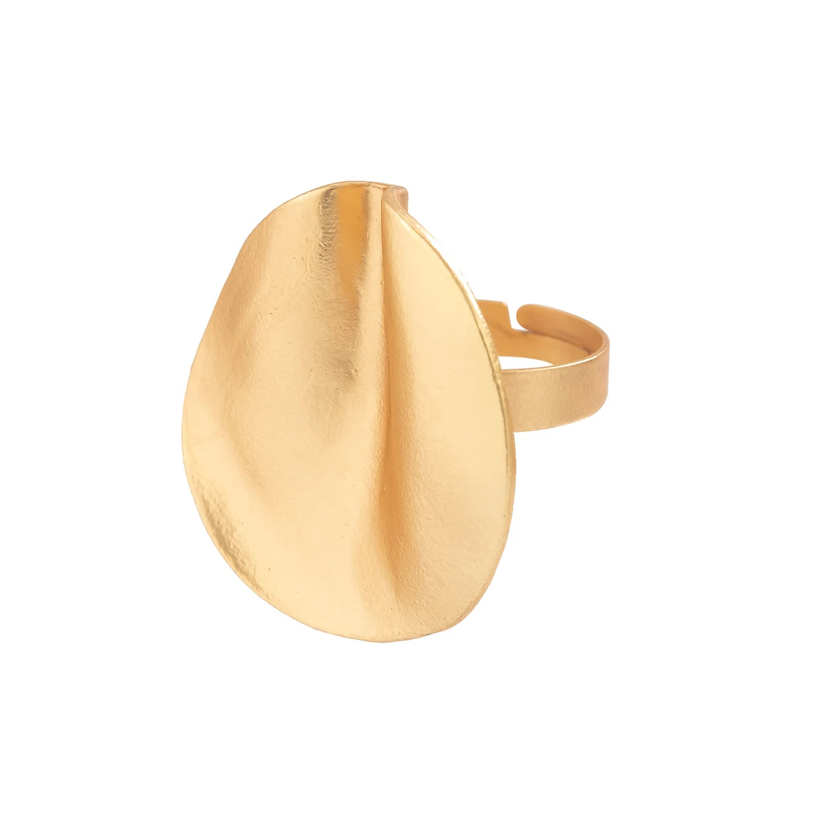 2Pcs Unique Irregular Geometric Open Rings Set for Women Punk Gold Color Adjustable Finger Ring Couple Wed Accessories