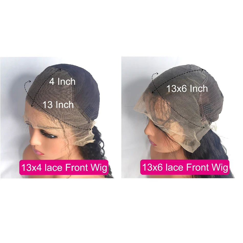 Pre Plucked Reddish Brown Body Wave 13x6 13x4 HD Lace Frontal Human Hair Wig