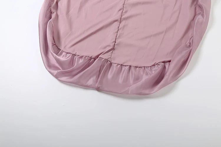 See Through Irregular Large Hem Women Edible Tree Fungus One Shoulder Patchwork Lace Sweet French Style Chic Vestidos