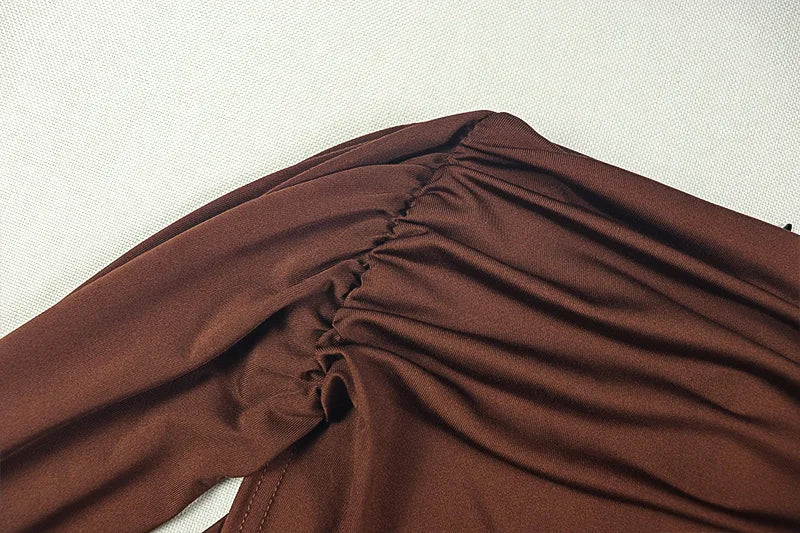 Ruched Bandage Patchwork Jumpsuits Women Solid Fashion o-Neck Sleeveless Skinny Stretch High Street Style Overalls