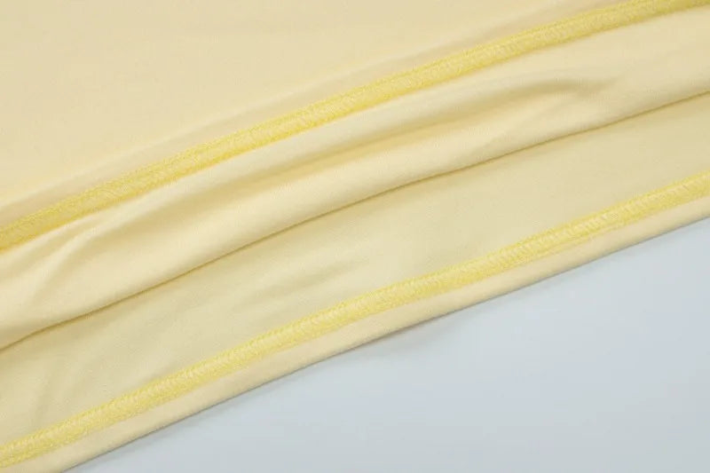 Twisted Lace Up One Shoulder Mini Dress Black Yellow Sleeveless Bodycon Dress Sexy Clothes for Woman Clubwear