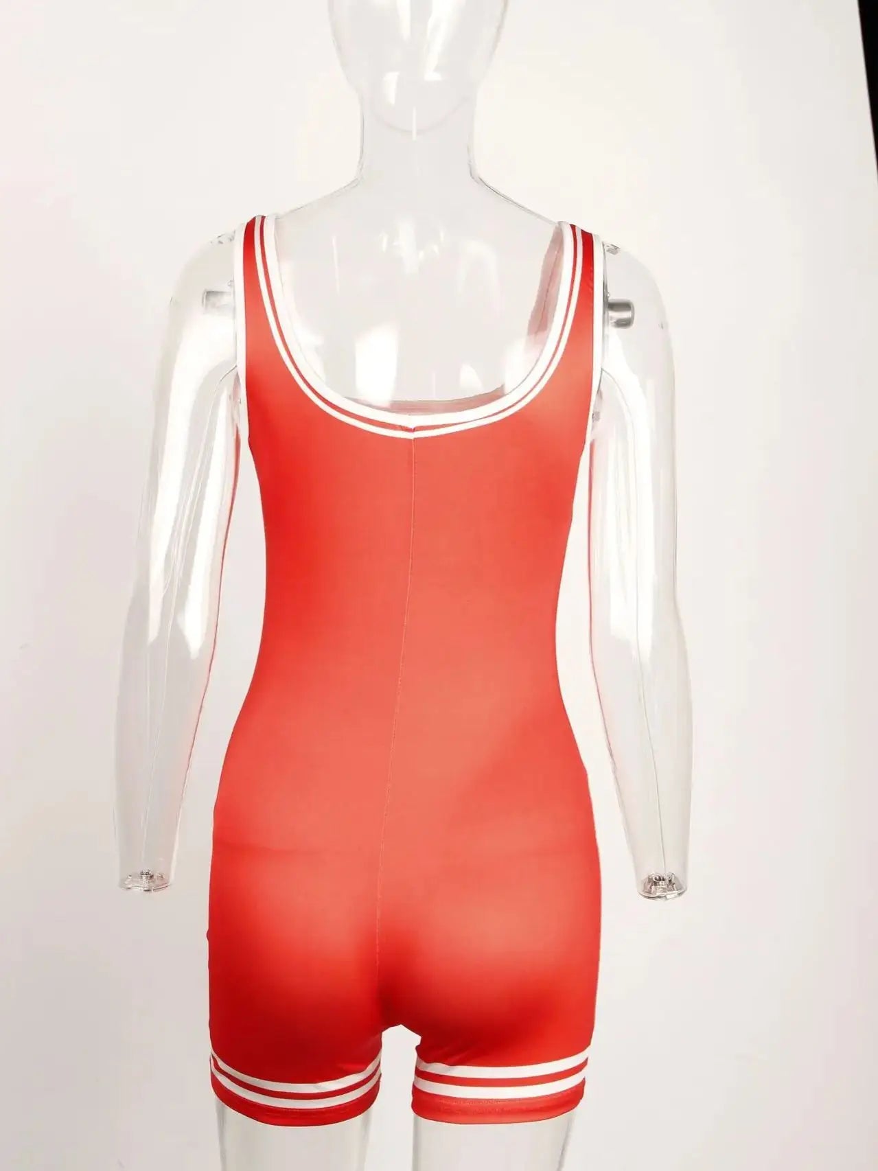 Fashion Print Playsuits Women Square Collar Backless Skinny Peach Hip Hot Girls Midnight Trend Sexy Club Party Romper