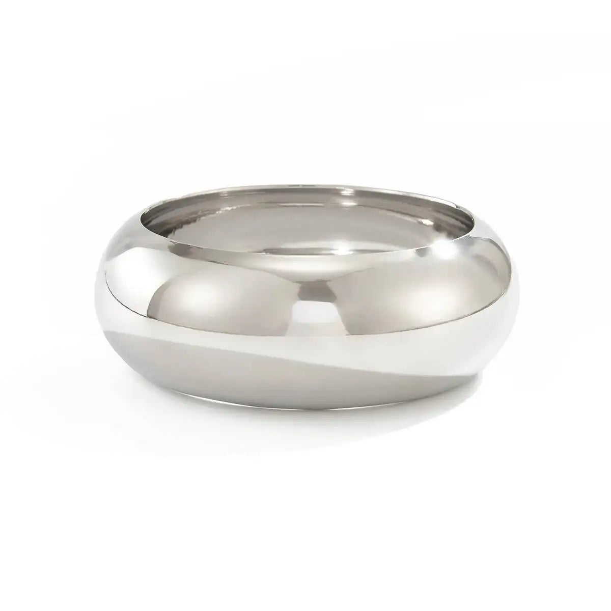 Women's Punk Geometry Exaggerated Glossy Big round Wide Stackable Chunky Bangle Bracelet Fashion Party Jewelry Accessory