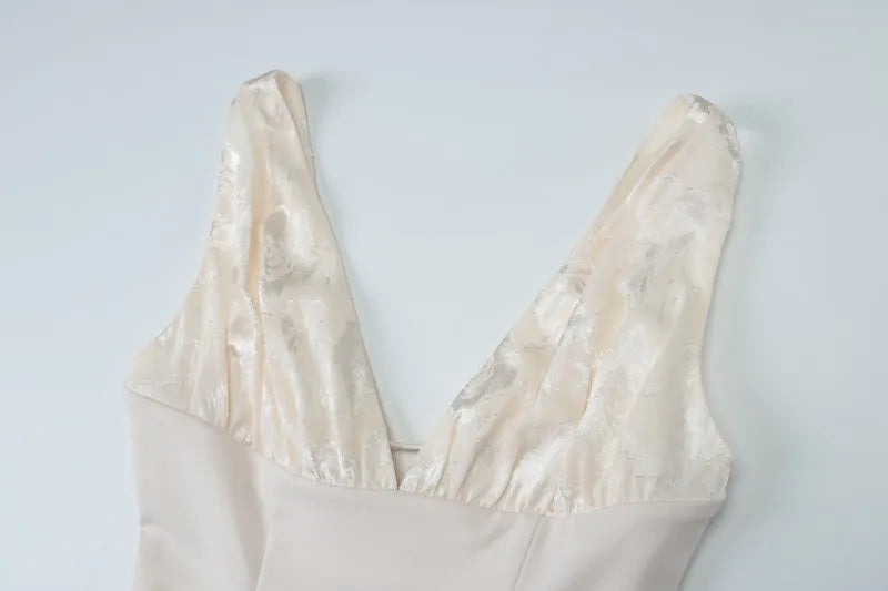 Elegant Lace Up Corset Short Dresses for Woman Deep V Neck Sleeveless Backless Mini Dress