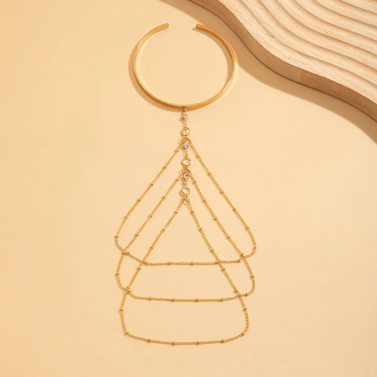 17 Styles Boho Crystal Pendant Cuff Open Bangles for Women Wed Bridal Goth Tassel Link Arm Bracelets Party Jewelry Gift