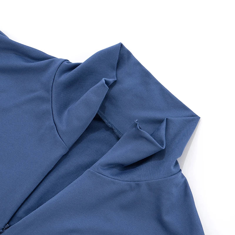 Sexy Fashion 3 Piece Set Women Zip Lapel Neck Skinny Bodysuits+Mini Skirts+Calf Cover Midnight Club Party Hipster Set