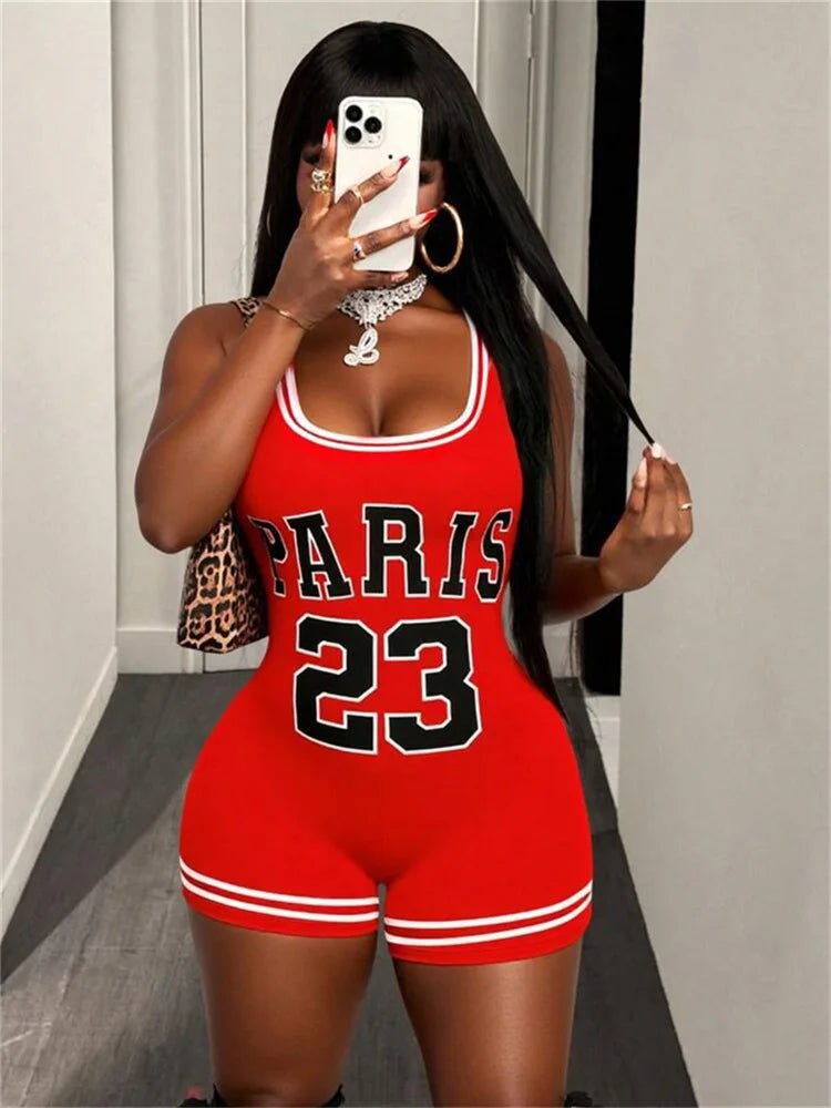 Fashion Print Playsuits Women Square Collar Backless Skinny Peach Hip Hot Girls Midnight Trend Sexy Club Party Romper