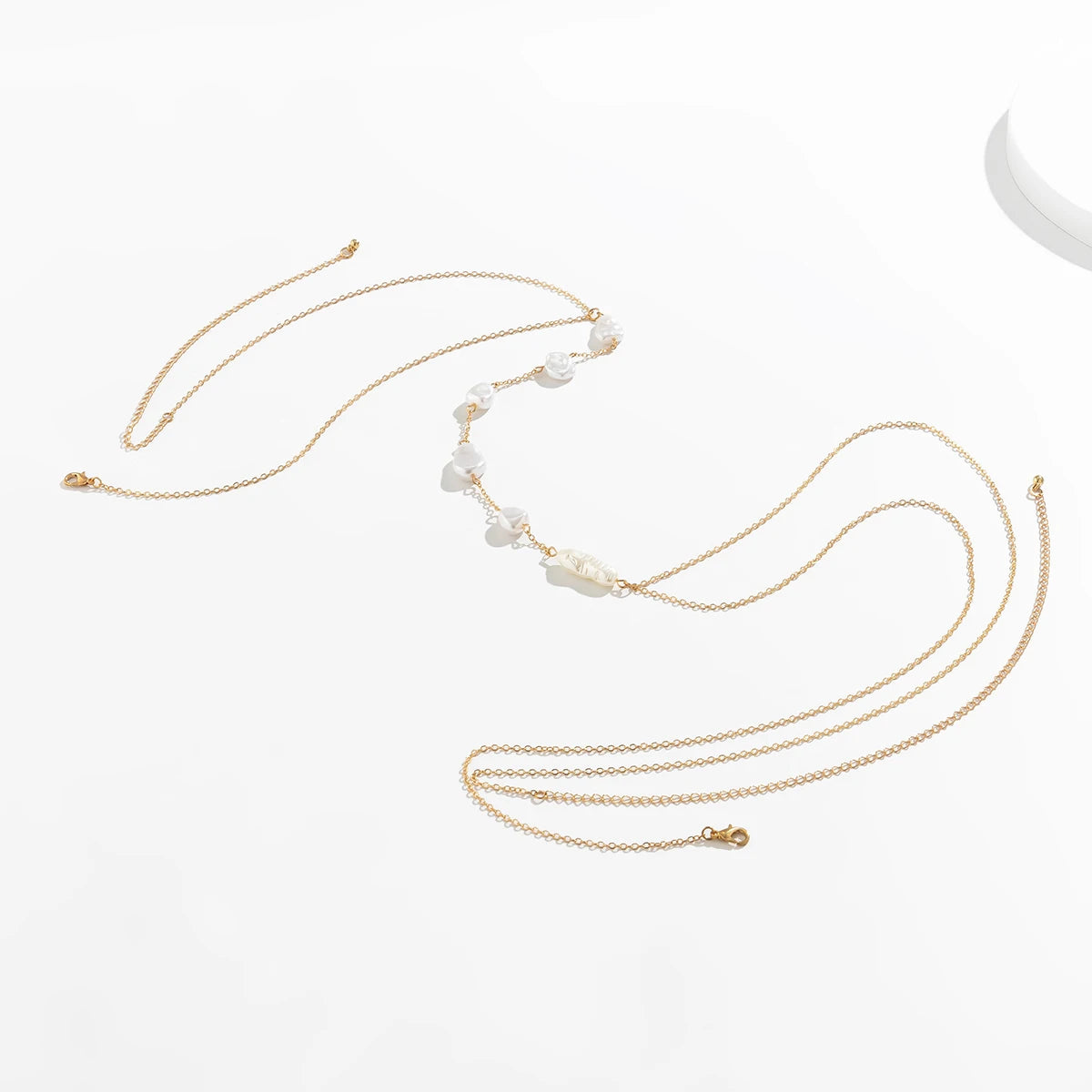 Boho Sexy Imitation Pearl Cross Chest Bra Waist Belly Chain Necklace Women Summer Bikini Body Jewelry Y2K Wedding Accessories