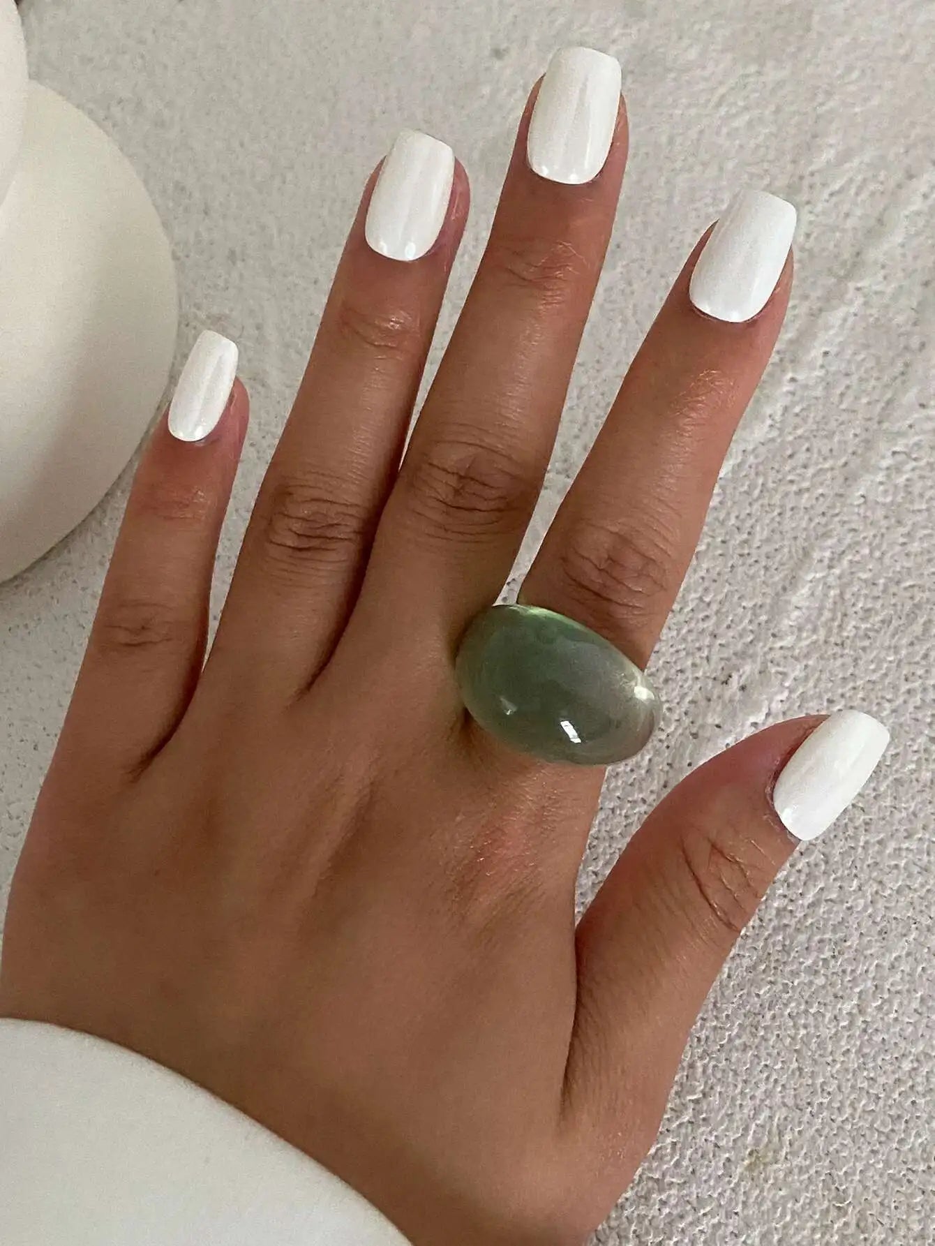 Y2K Kpop Colorful Resin Plastic Finger Rings for Women Trend New Fashion Boho Irregular Rings Aesthetic Jewelry Gift