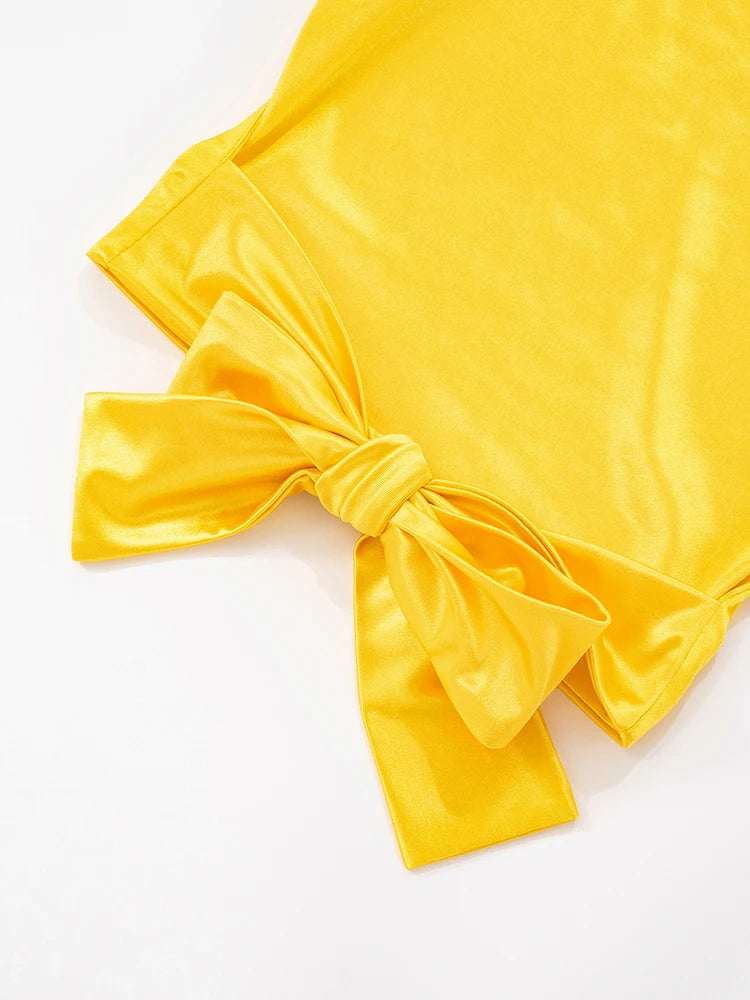 Sexy Satin 2 Piece Set Women Halter Backless Swing Collar Tank Tops+Shorts Matching Summer Hipster Clubwear Suits