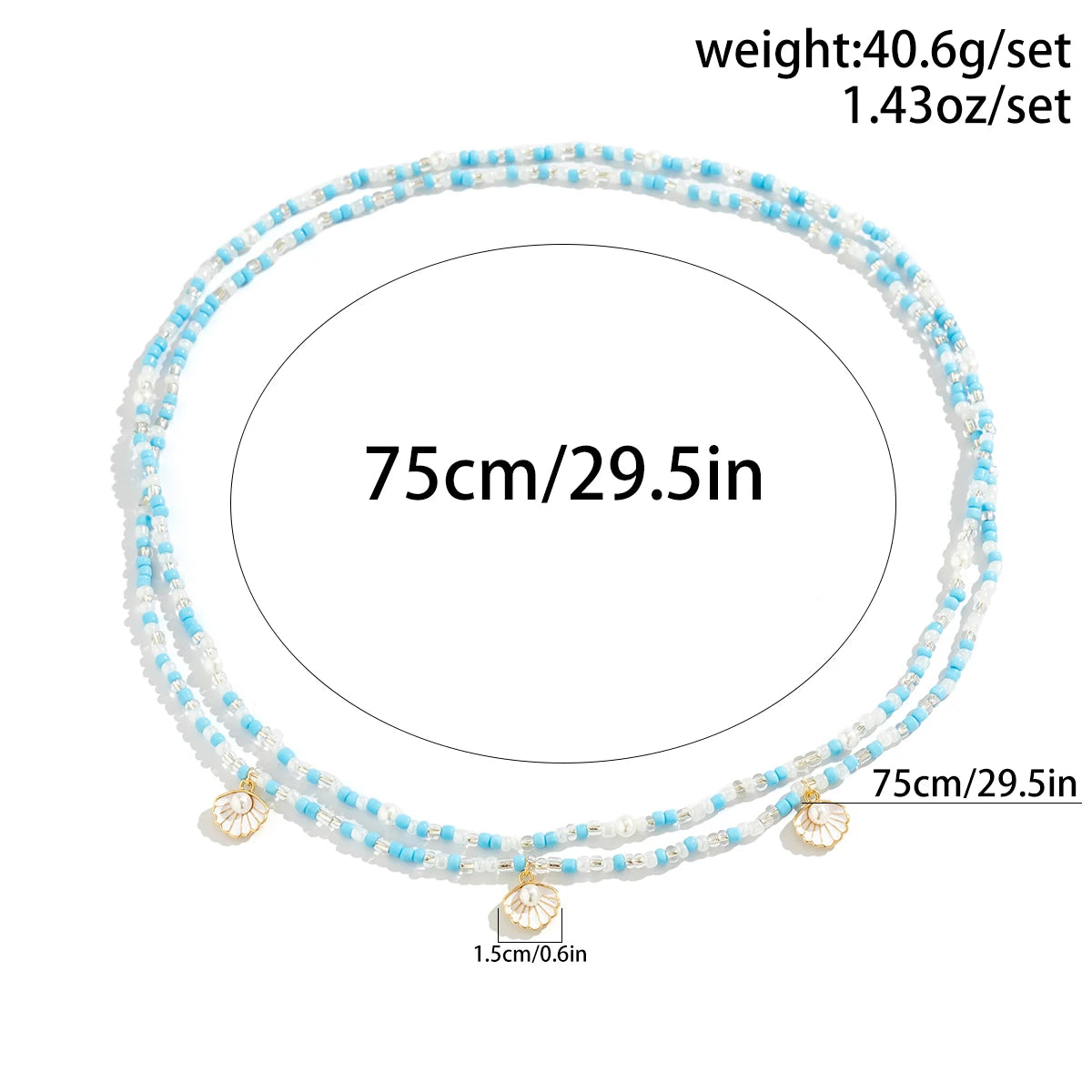 2Pcs/Set Boho Elastic Seed Beads Waist Belly Belt Chains Women Summer Bikini Conch Aesthetic Body Jewelry Accessories