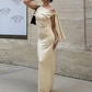 Knot Bandage Dress Woman Summer Sexy Solid Elegant One-Shoulder Sleeveless Bodyshape Simple Party Skinny Vestidos
