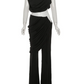 Elegant Irregular 2Piece Set Summer Women Chic Classic Tank Tops+Skirts Pants Matching Trend Ruched Suits Streetwear