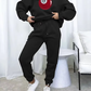 Ball Print Women Tracksuit 2 Piece Set Sporty Casual Sweatshirts+Harem Pants Matching Street Basic Simple Outfits