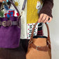 2025 Autumn New Arrivals Casual Edgy Style Suede Matte Finish Buckle Crossbody Bucket Bag For Woman