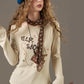 2025 Autumn New Arrivals Y2K Casual Soft Printed Round Neck Shirt For Woman