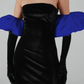 Women Strapless Velvet Dress Elastic Bodycon With  Clouds Gloves Birthday Vacation Party French Romantics Streetwear