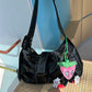 2025 Autumn New Arrival Cute Big Eyes Strawberry Plush Decor Bag Charm Keychain For Woman