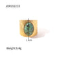 New Design Natural Stone Stainless Steel Ring Women Waterproof Stylish Golden Jewelry 2022 NEW Set