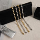 Stainless Steel Chain Bracelet with Heart-Shaped Zirconia and Gold Color Plating for Women Casual Everyday Jewelry Gift