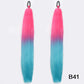 Synthetic DIY Braided Ponytail Extension With Elastic Rubber Band Pink Purple Blue Long Straight Pony Tail For Women Girls Party