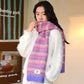 2025 Winter New Arrivals Y2K Christmas Preppy Minimalist Stripe Scarf For Women
