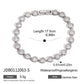 Stainless Steel Chain Bracelet with Heart-Shaped Zirconia and Gold Color Plating for Women Casual Everyday Jewelry Gift
