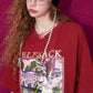 Casual Unicorn Print Short Sleeve T-Shirt For Women
